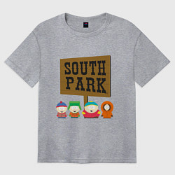 Футболка оверсайз женская South Park, цвет: меланж