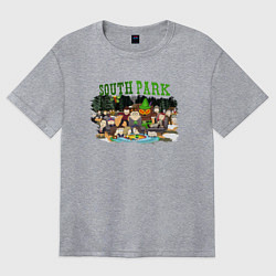 Футболка оверсайз женская South Park, цвет: меланж