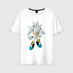 Футболка оверсайз женская SONIC, цвет: белый