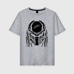 Футболка оверсайз женская PREDATOR, цвет: меланж