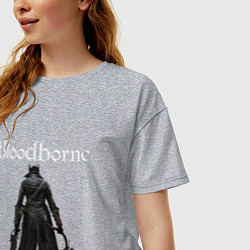 Футболка оверсайз женская Bloodborne, цвет: меланж — фото 2