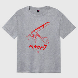 Футболка оверсайз женская BERSERK, цвет: меланж