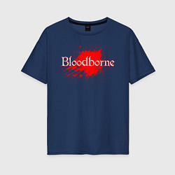 Футболка оверсайз женская Bloodborne, цвет: тёмно-синий