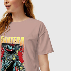 Футболка оверсайз женская Pantera, цвет: пыльно-розовый — фото 2