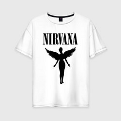 Футболка оверсайз женская NIRVANA, цвет: белый