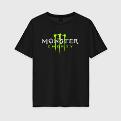 Футболка оверсайз женская MONSTER ENERGY, цвет: черный