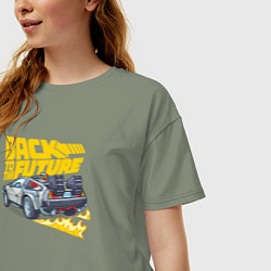 Футболка оверсайз женская Back to the Future, цвет: авокадо — фото 2