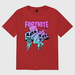 Футболка оверсайз женская FORTNITE x MARSHMELLO, цвет: красный