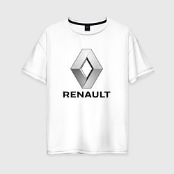 Футболка оверсайз женская RENAULT, цвет: белый