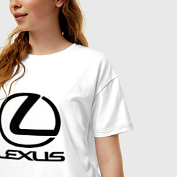 Футболка оверсайз женская LEXUS, цвет: белый — фото 2