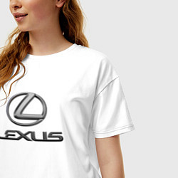 Футболка оверсайз женская LEXUS, цвет: белый — фото 2