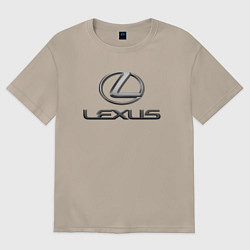 Футболка оверсайз женская LEXUS, цвет: миндальный