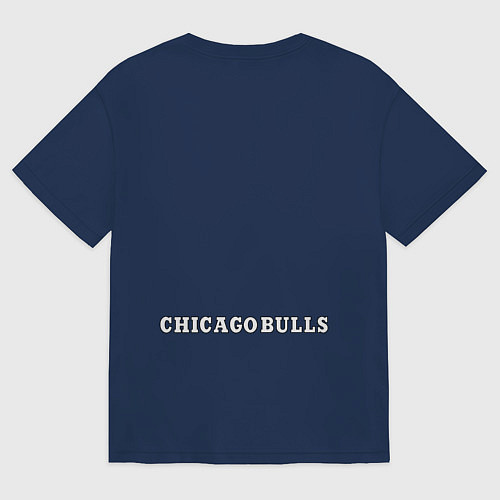 Женская футболка оверсайз CHICAGO BULLS / Тёмно-синий – фото 2