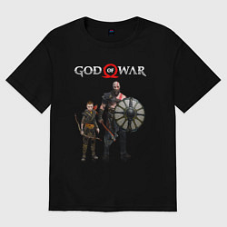 Футболка оверсайз женская GOD OF WAR, цвет: черный