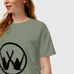 Футболка оверсайз женская Volkswagen Z, цвет: авокадо — фото 2