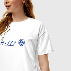 Футболка оверсайз женская Volkswagen Golf Z, цвет: белый — фото 2