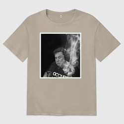 Футболка оверсайз женская MASK, цвет: миндальный