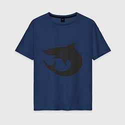 Женская футболка оверсайз Акулы (Sharks)