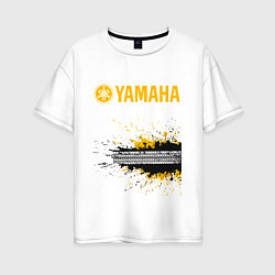 Футболка оверсайз женская YAMAHA Z, цвет: белый