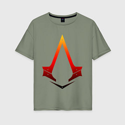 Футболка оверсайз женская Assassins Creed, цвет: авокадо