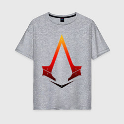Футболка оверсайз женская Assassins Creed, цвет: меланж