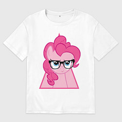 Футболка оверсайз женская Pinky Pie hipster, цвет: белый