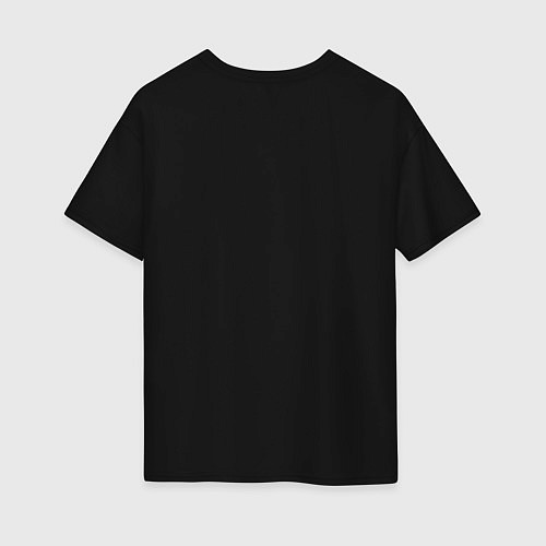 Женская футболка оверсайз Space bascetball / Черный – фото 2