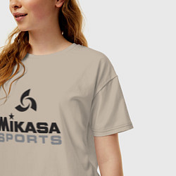 Футболка оверсайз женская MIKASA SPORTS, цвет: миндальный — фото 2