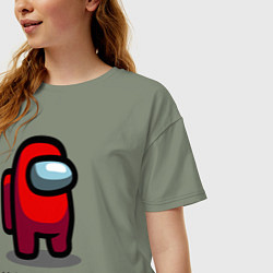 Футболка оверсайз женская Among Us, Not Me!, цвет: авокадо — фото 2