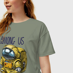 Футболка оверсайз женская Among Us, цвет: авокадо — фото 2