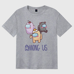 Футболка оверсайз женская Among Us, цвет: меланж