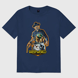 Футболка оверсайз женская West World, цвет: тёмно-синий
