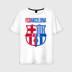 Женская футболка оверсайз Barcelona FC