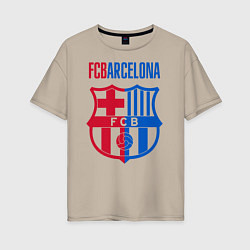 Женская футболка оверсайз Barcelona FC