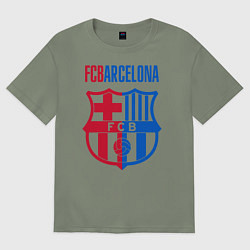 Футболка оверсайз женская Barcelona FC, цвет: авокадо