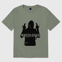 Футболка оверсайз женская Watch dogs 2 Z, цвет: авокадо
