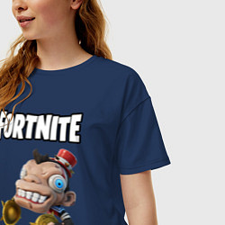 Футболка оверсайз женская Bobo Fotnite, цвет: тёмно-синий — фото 2