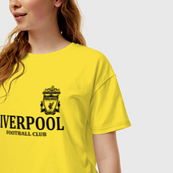 Футболка оверсайз женская Liverpool FC, цвет: желтый — фото 2