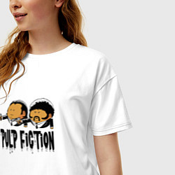 Футболка оверсайз женская Pulp fiction, цвет: белый — фото 2