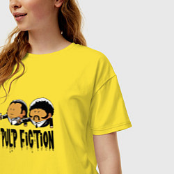 Футболка оверсайз женская Pulp fiction, цвет: желтый — фото 2