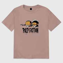 Футболка оверсайз женская Pulp fiction, цвет: пыльно-розовый