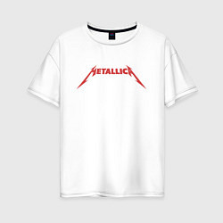 Футболка оверсайз женская And Justice For All Metallica, цвет: белый