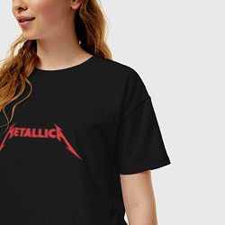 Футболка оверсайз женская And Justice For All Metallica, цвет: черный — фото 2