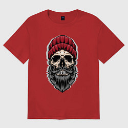 Футболка оверсайз женская Hipster, цвет: красный