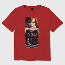 Футболка оверсайз женская Ход королевы Z, цвет: красный