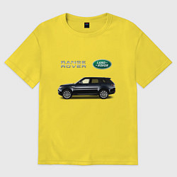Футболка оверсайз женская Land Rover, цвет: желтый