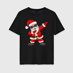 Футболка оверсайз женская Dabing Santa, цвет: черный