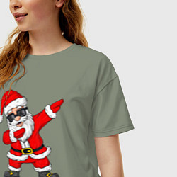 Футболка оверсайз женская Dabing Santa, цвет: авокадо — фото 2
