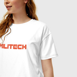 Футболка оверсайз женская Militech, цвет: белый — фото 2