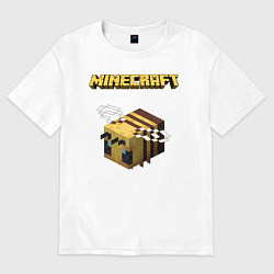 Футболка оверсайз женская Minecraft, цвет: белый